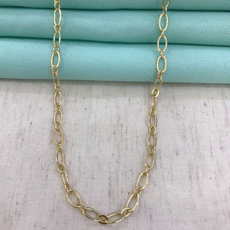 CHOKER ELOS TEXTURIZADOS BANHADO A OURO