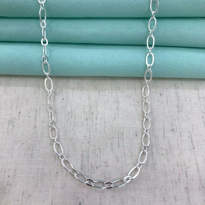 CHOKER ELOS TEXTURIZADOS BANHADO A PRATA