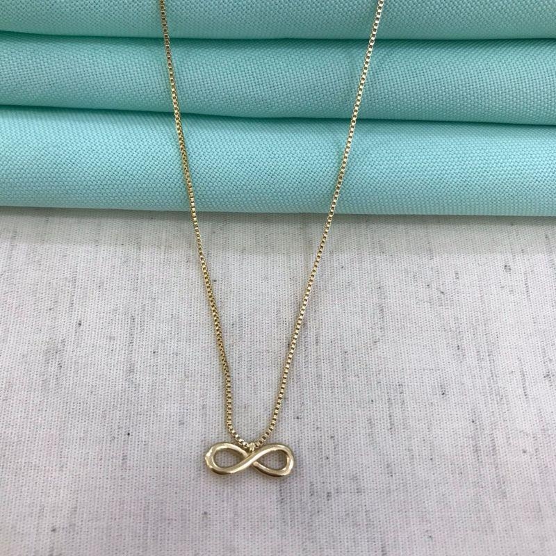 CHOKER INFINITO BANHADO A OURO