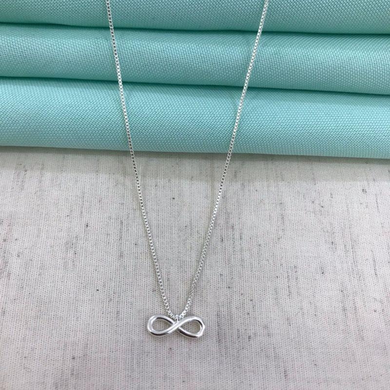 CHOKER INFINITO BANHADO A PRATA