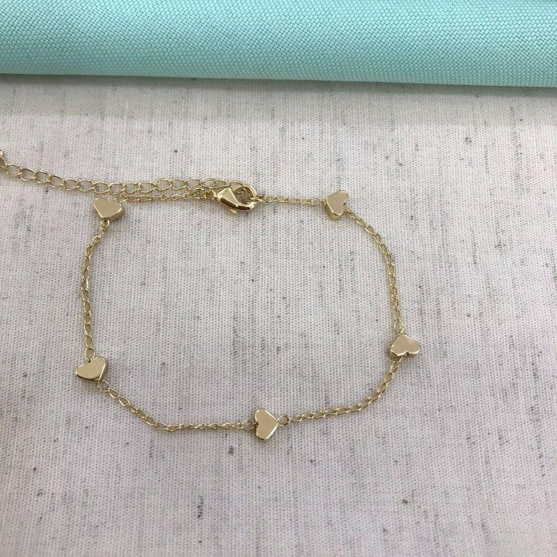 PULSEIRA AMOR ETERNO BANHADO A OURO