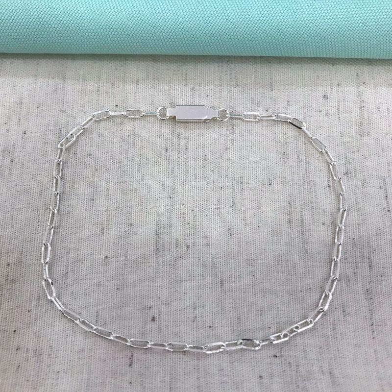 PULSEIRA CARTIER FECHO GAVETA MASCULINO BANHADO A PRATA