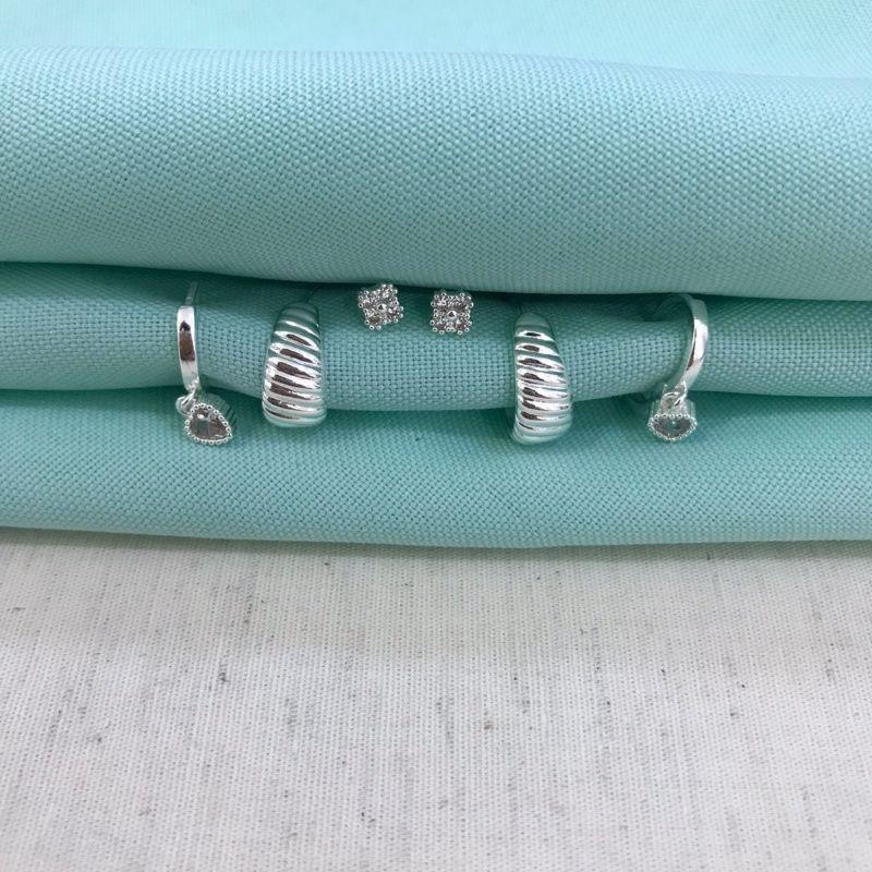 TRIO MIX ZIRCÔNIA BANHADO A PRATA