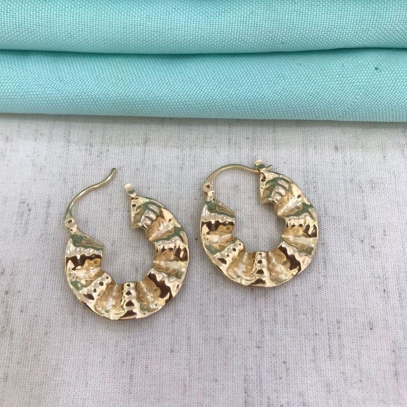 ARGOLA DESIGN ORGÂNICO BANHADO A OURO