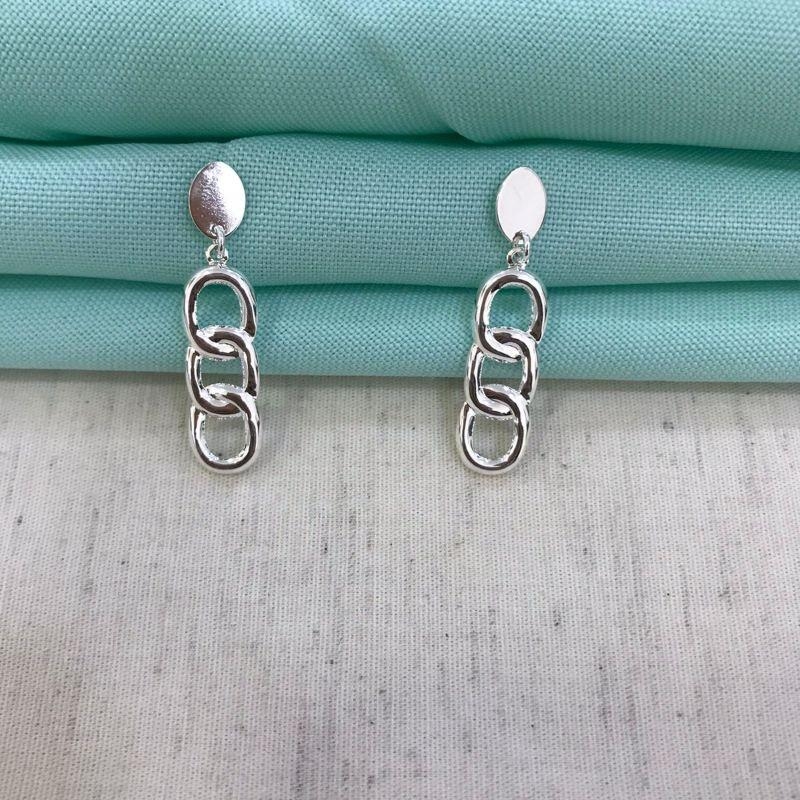 BRINCO ELOS BANHADO A PRATA