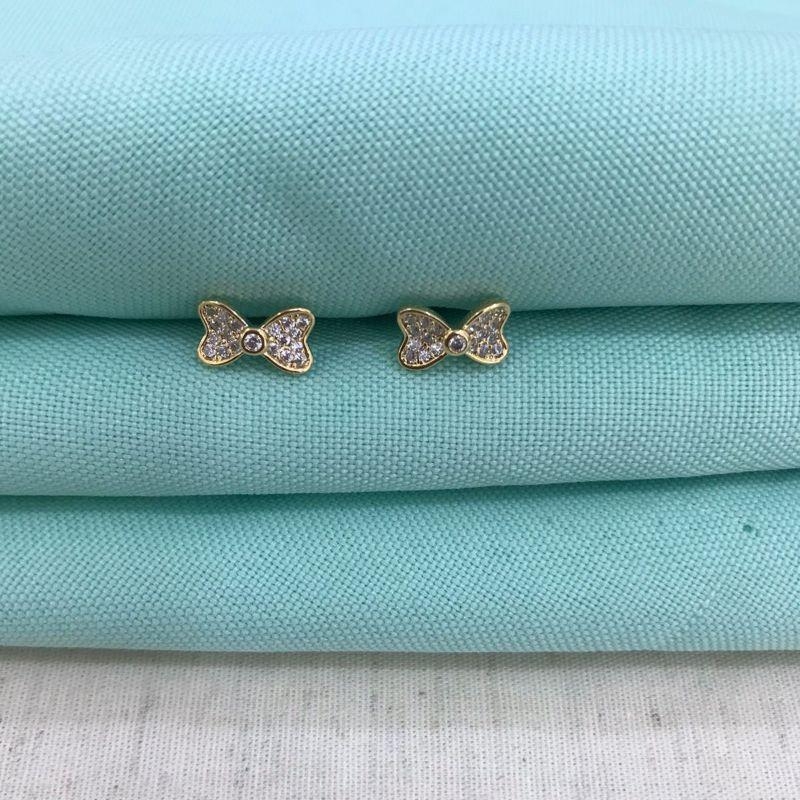 BRINCO LAÇO EM ZIRCÔNIA JEWELRY