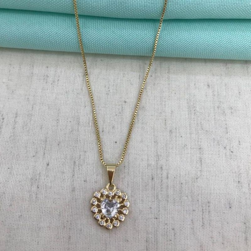 COLAR CLARITÉ BANHADO A OURO