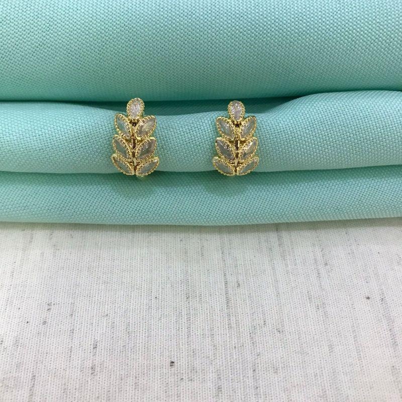 ARGOLA BELLA FIORE BANHADO A OURO