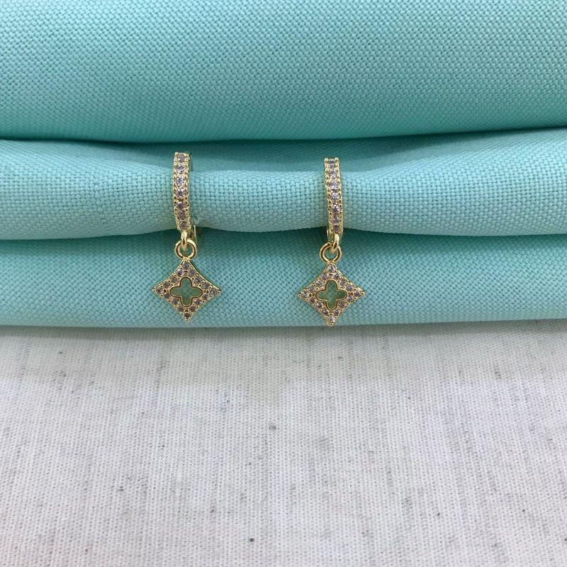 ARGOLA PROSPERITÁ ZIRCÔNIA BANHADO A OURO