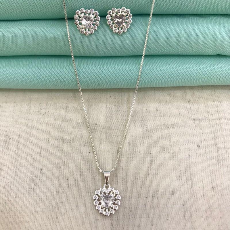 CONJUNTO CLARITÉ BANHADO A PRATA