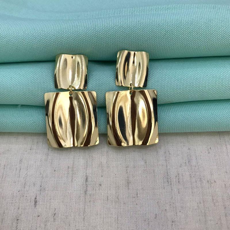 BRINCO ORGÂNICO VIVA BANHADO A OURO