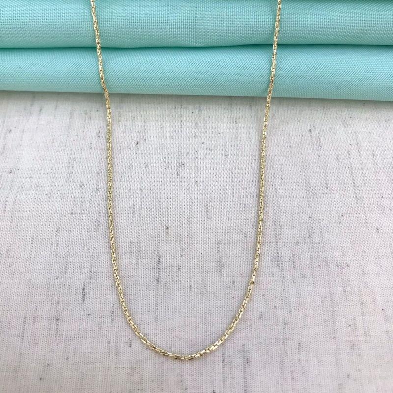 COLAR TORCIDINHO BANHADO A OURO