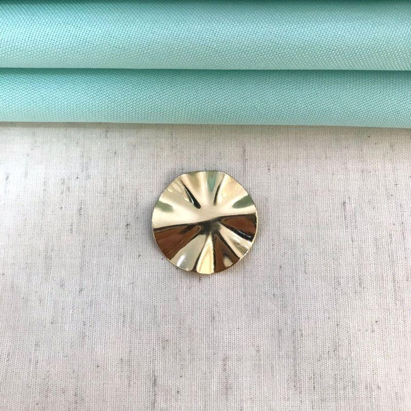 PINGENTE ORGÂNICO BANHADO A OURO