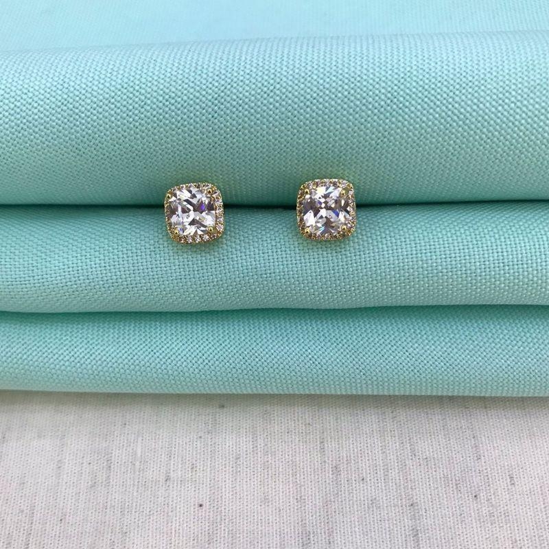 BRINCO AURORA ZIRCÔNIA BANHADO A OURO