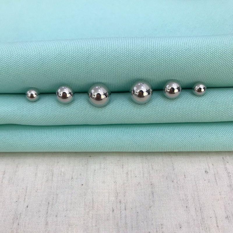 TRIO MEIA ESFERA BANHADO A PRATA