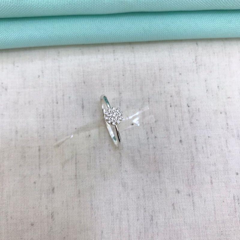 ANEL CHUVEIRINHO  ZIRCÔNIA BANHADO PRATA