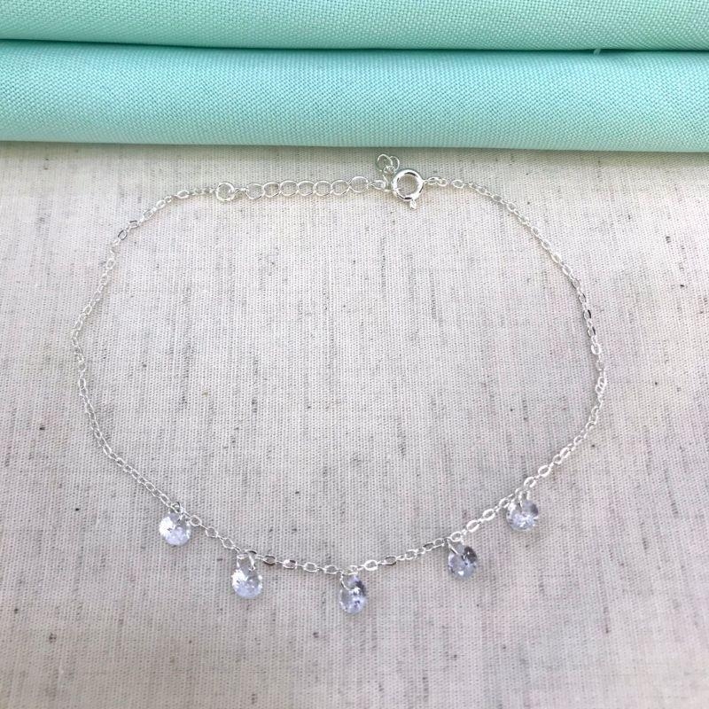 TORNOZELEIRA TIFFANY BANHADO A PRATA