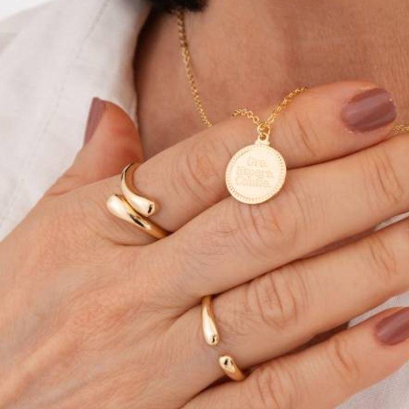 ANEL ENCANTO BANHADO A OURO