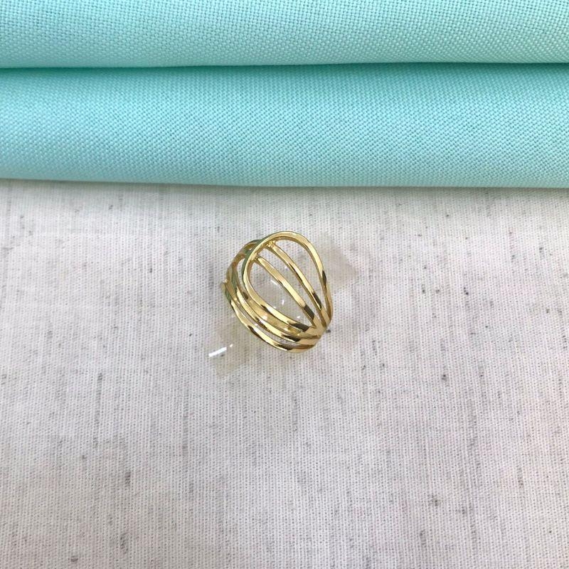 ANEL SEIS FILEIRAS BANHADO A OURO