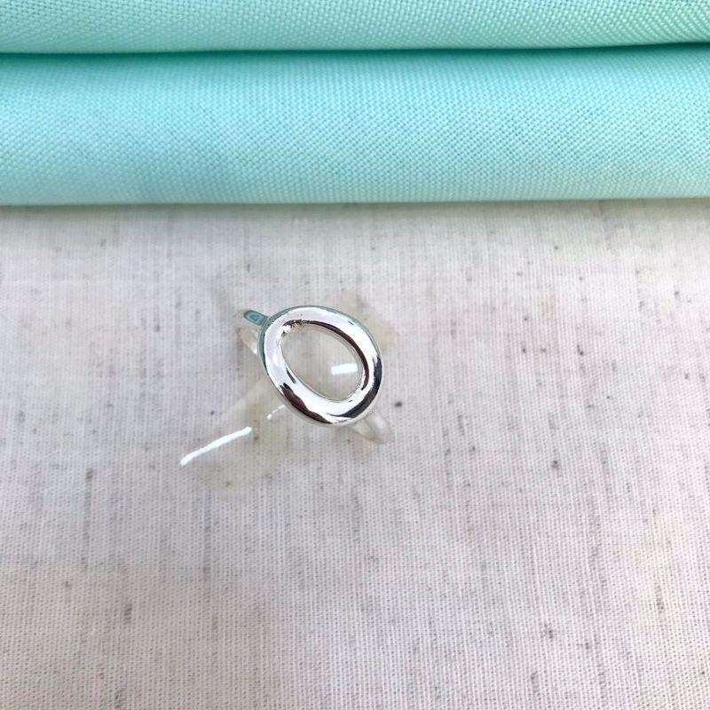 ANEL VAZADO BANHADO A PRATA