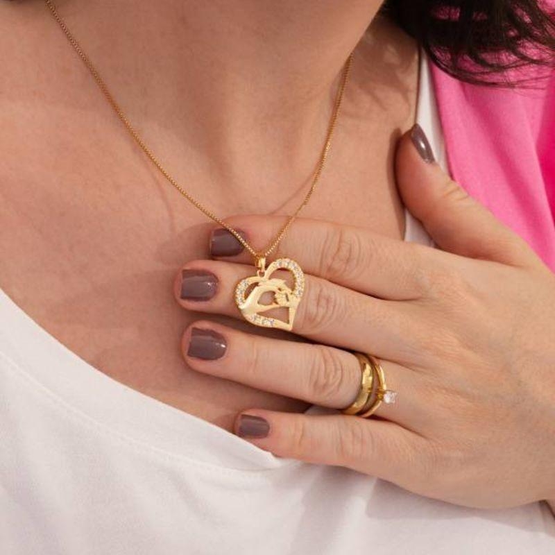 COLAR PRIMEIRO AMOR BANHADO A OURO