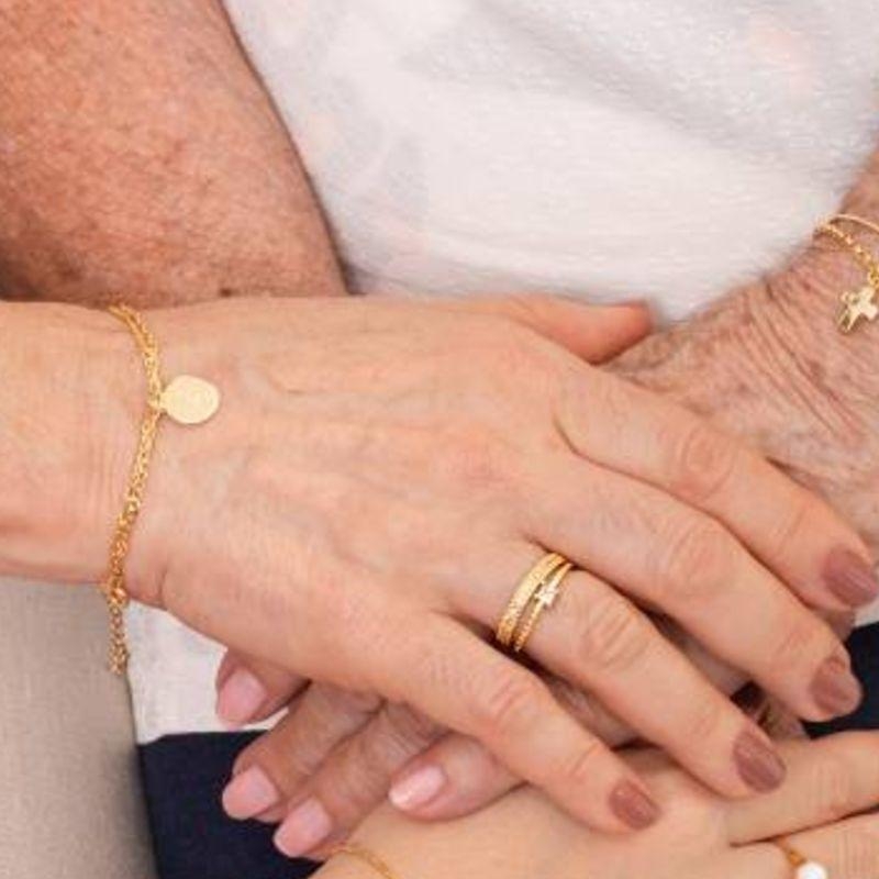 PULSEIRA PAI NOSSO CARTIER E GRUMMET BANHADO A OURO