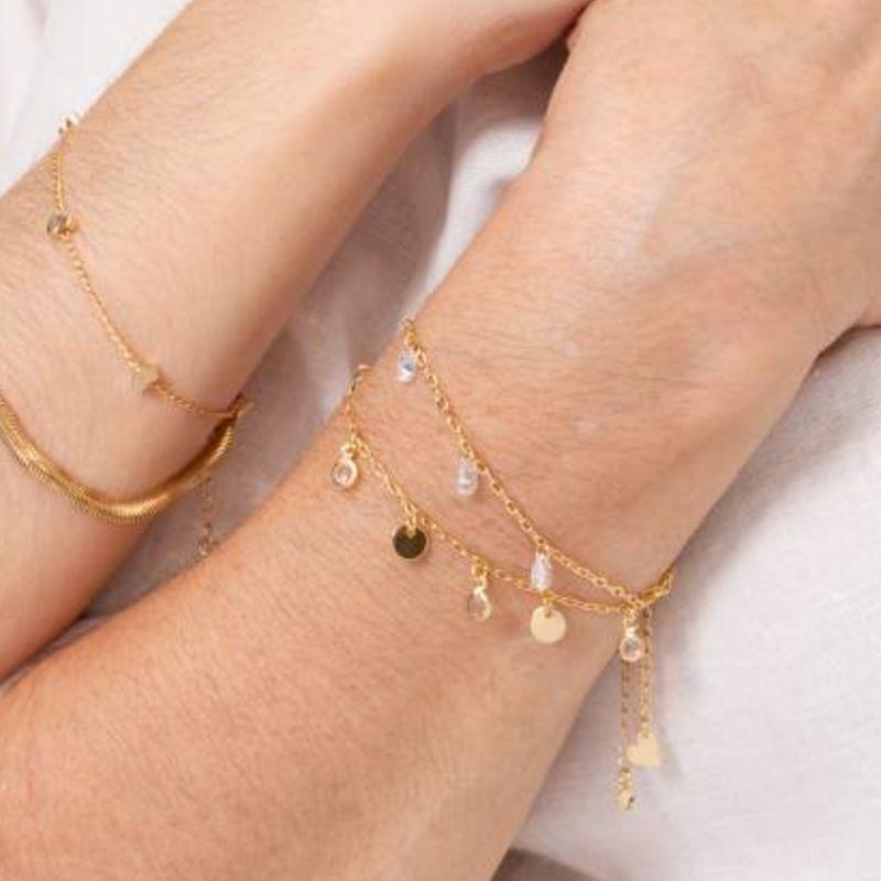 PULSEIRA TIFFANY BANHADO A OURO