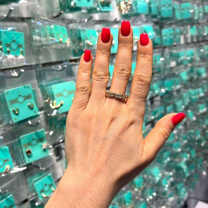 APARADOR DUPLO EM ZIRCÔNIA BANHADO A OURO