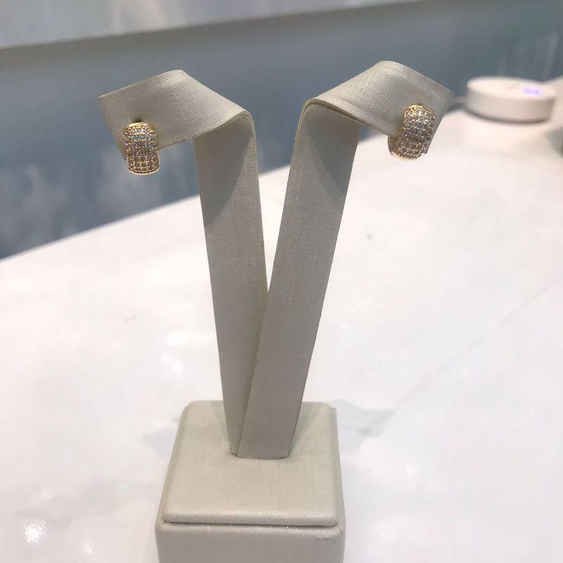 ARGOLA EM ZIRCÔNIA BANHADO A OURO