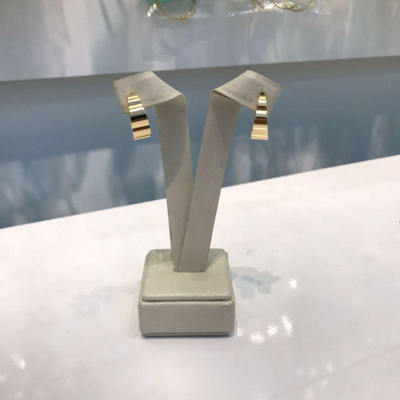 ARGOLA FASHIONISTA BANHADO A OURO