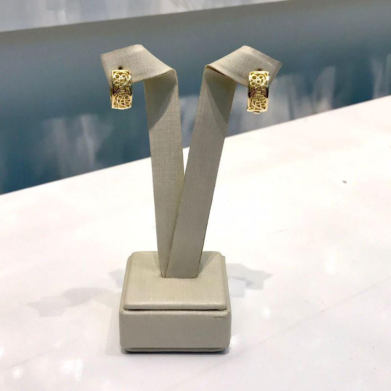 ARGOLA VALENCIA BANHADO A OURO