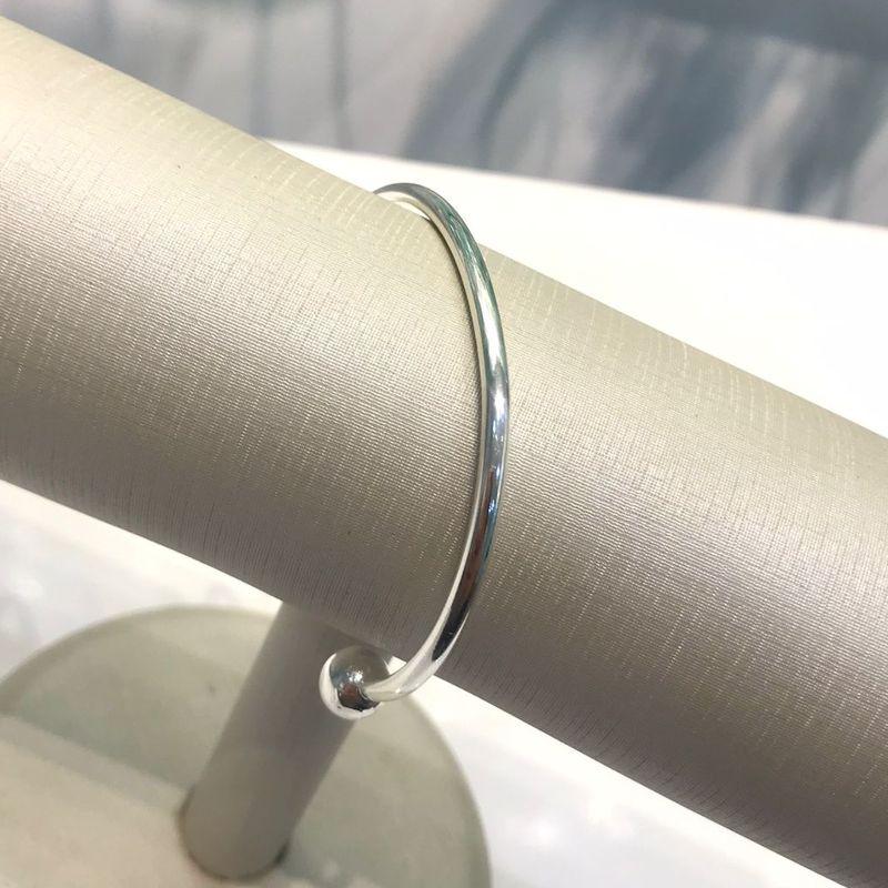 BRACELETE ESFERAS GLAMOUR BANHADO A PRATA