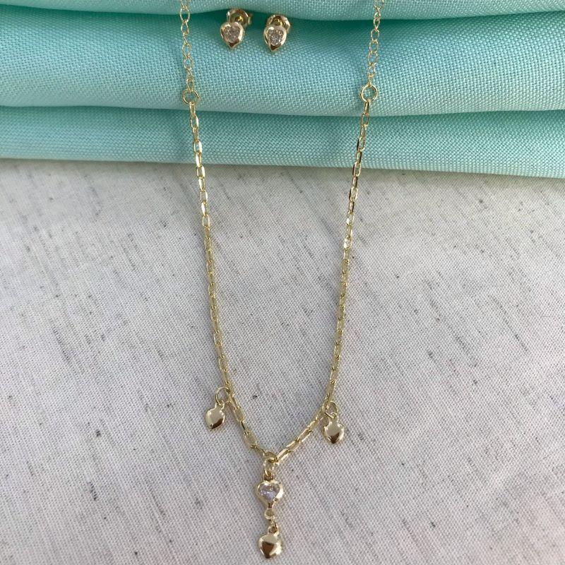 BRINCO MINI CORAÇÃO GOLD INFANTIL BANHADO A OURO