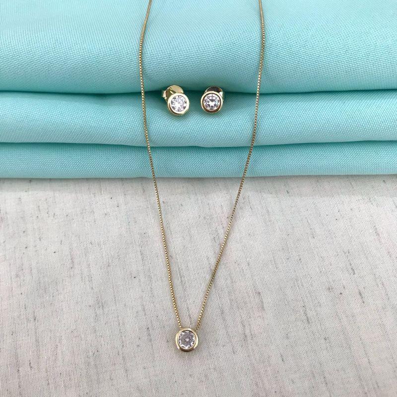 BRINCO PONTO DE LUZ BANHADO A OURO