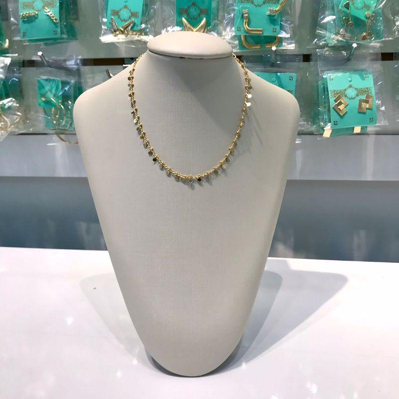 CHOKER DE ELO MEDALHINHAS BANHADO A OURO