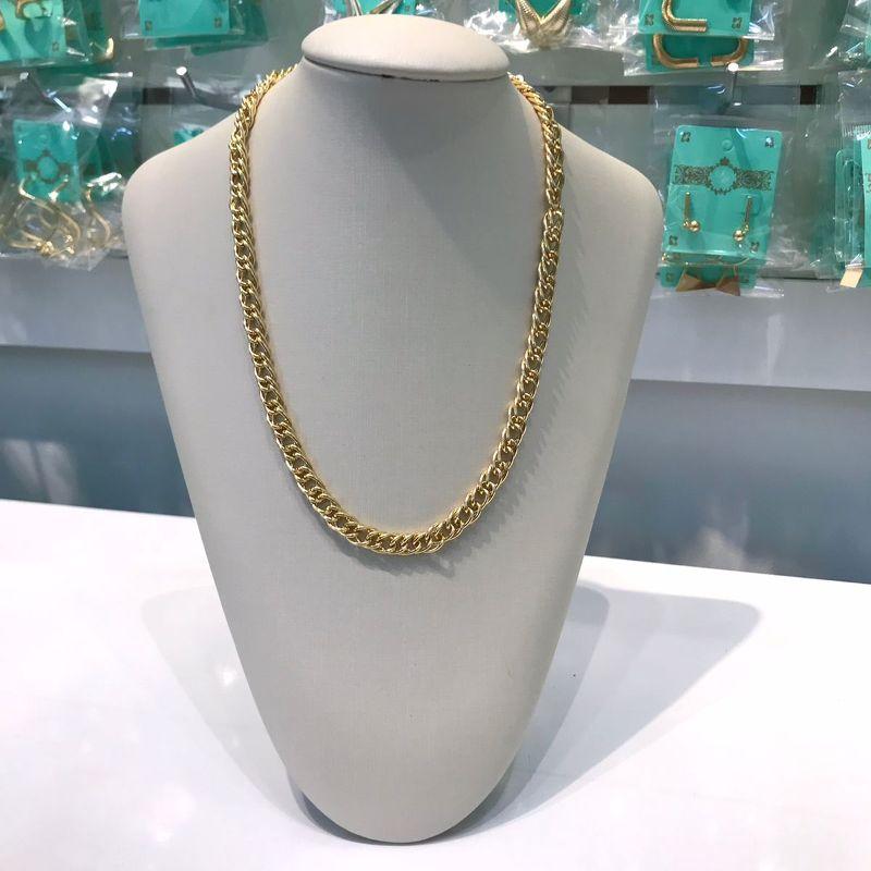 CHOKER ELO DUPLO BANHADO A OURO