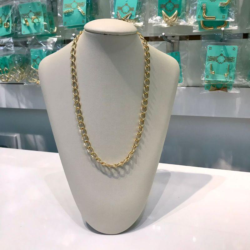 CHOKER ELO LOSANGO BANHADO A OURO