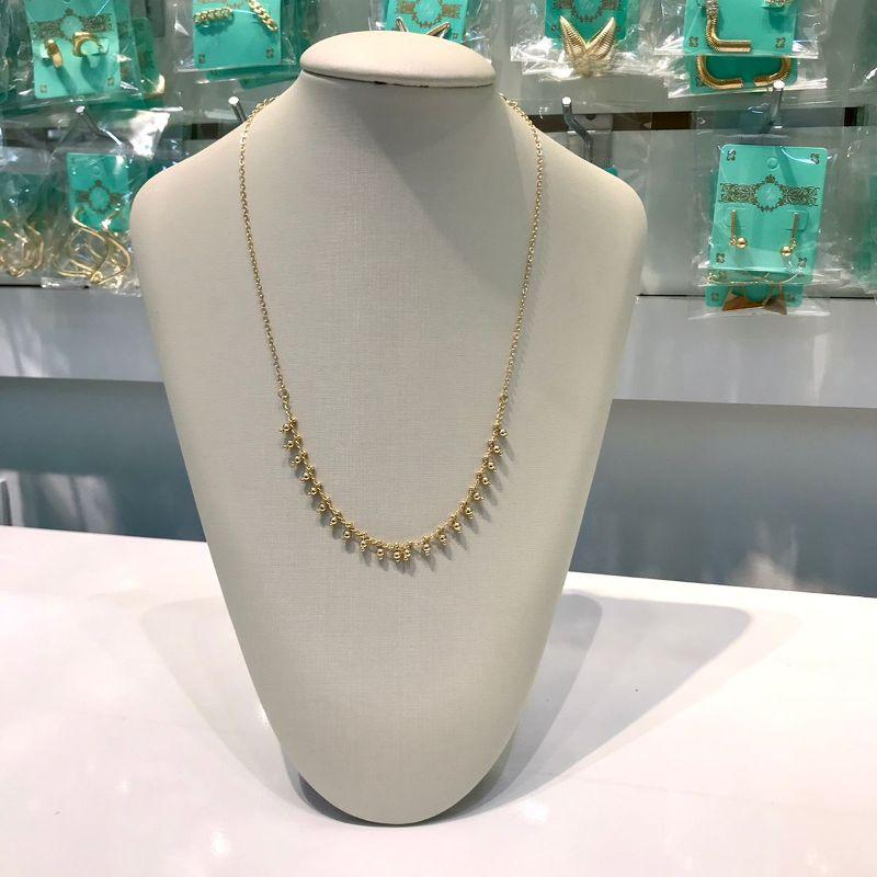 CHOKER MINI ESFERA BANHADO A OURO