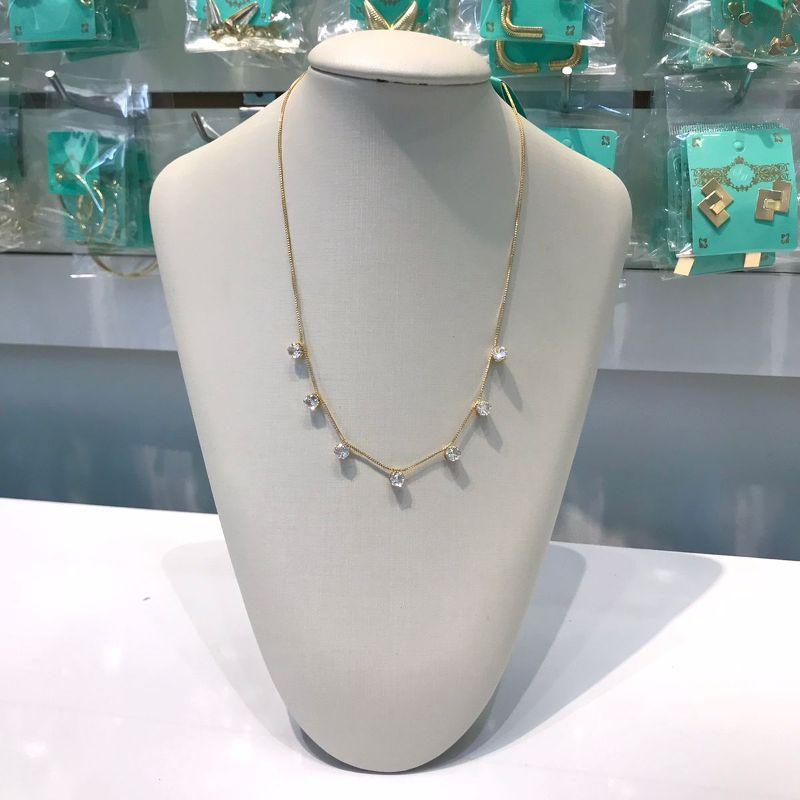 CHOKER PONTO DE LUZ SHINE BANHADO A OURO