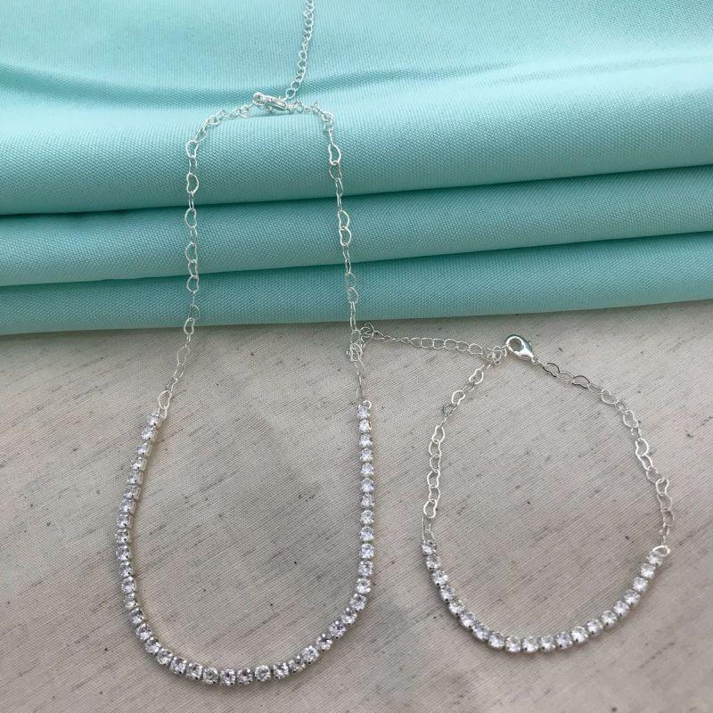 CHOKER RIVIERA BANHADO A PRATA