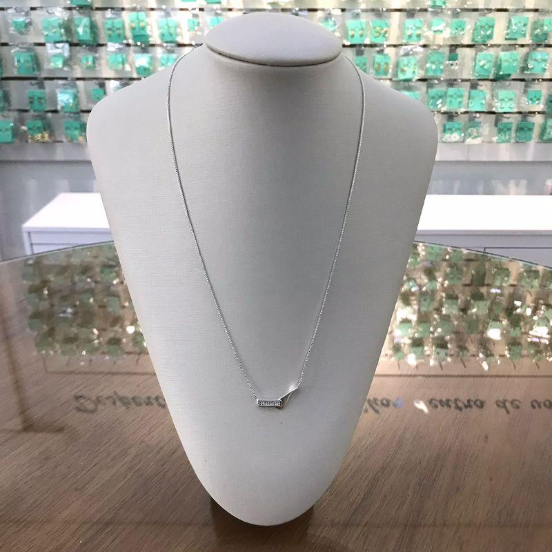 COLAR BRAVE EM ZIRCÔNIA BANHADO A PRATA