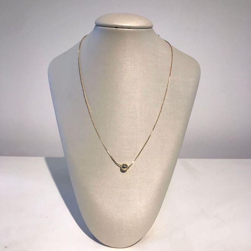 COLAR ESFERA BANHADO A OURO