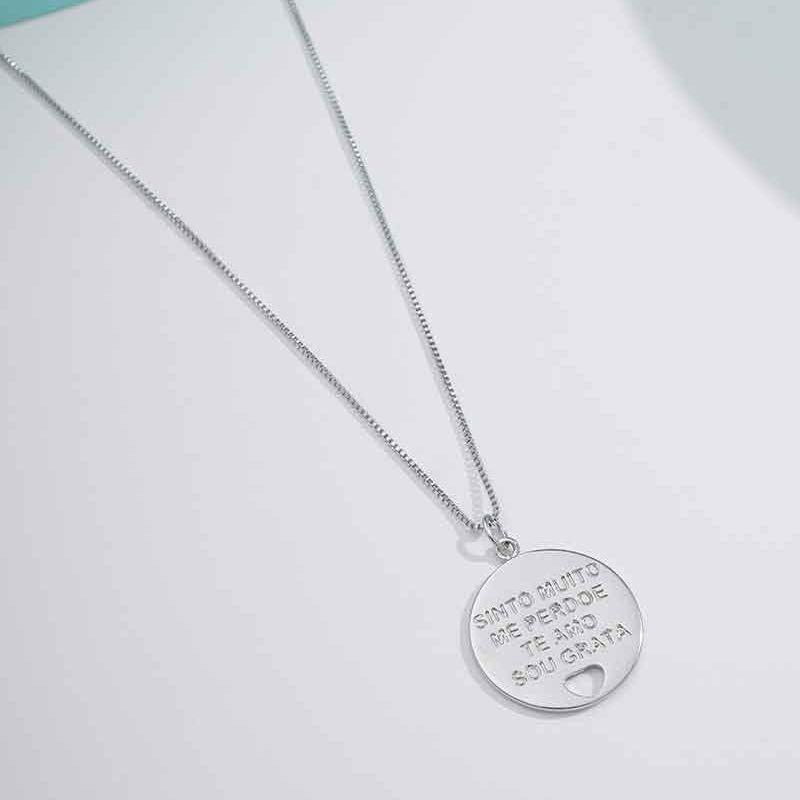 COLAR HO´OPONOPONO BANHADO A PRATA