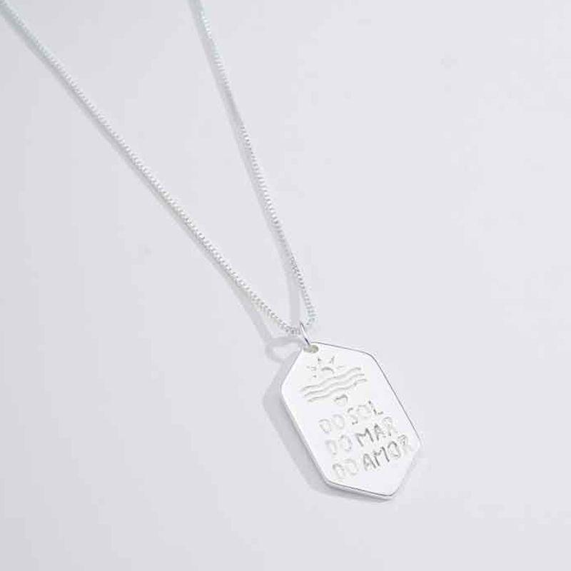 COLAR SUMMER BEACH BANHADO A PRATA