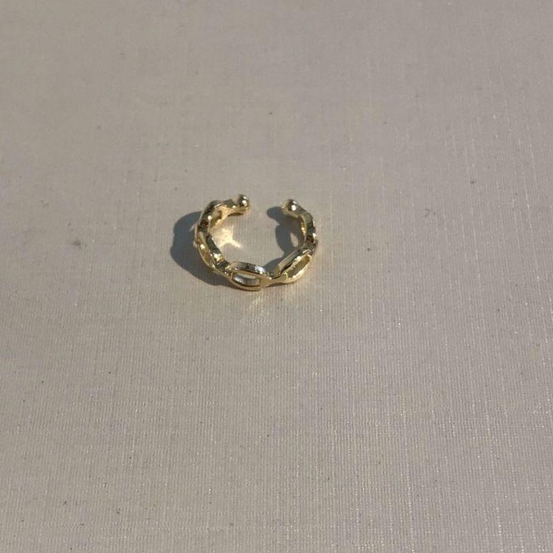 FAKE PIERCING ELOS BANHADO A OURO