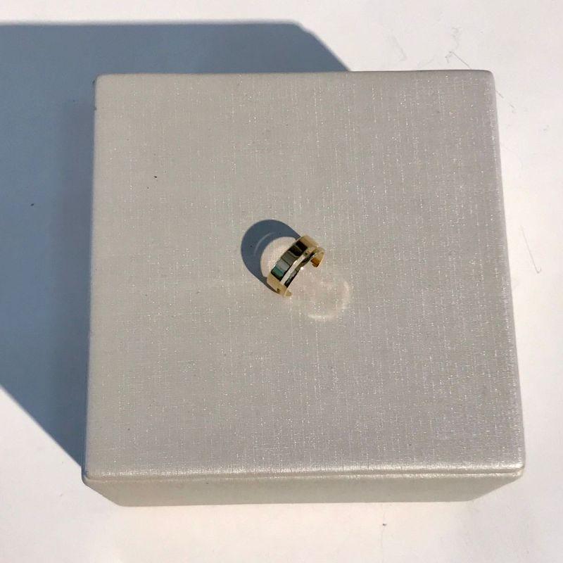 FAKE PIERCING SLIM VAZADO BANHADO A OURO