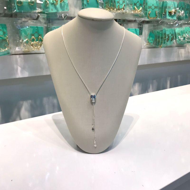 GRAVATINHA CORAÇÃO ZIRCÔNIA BANHADO A PRATA