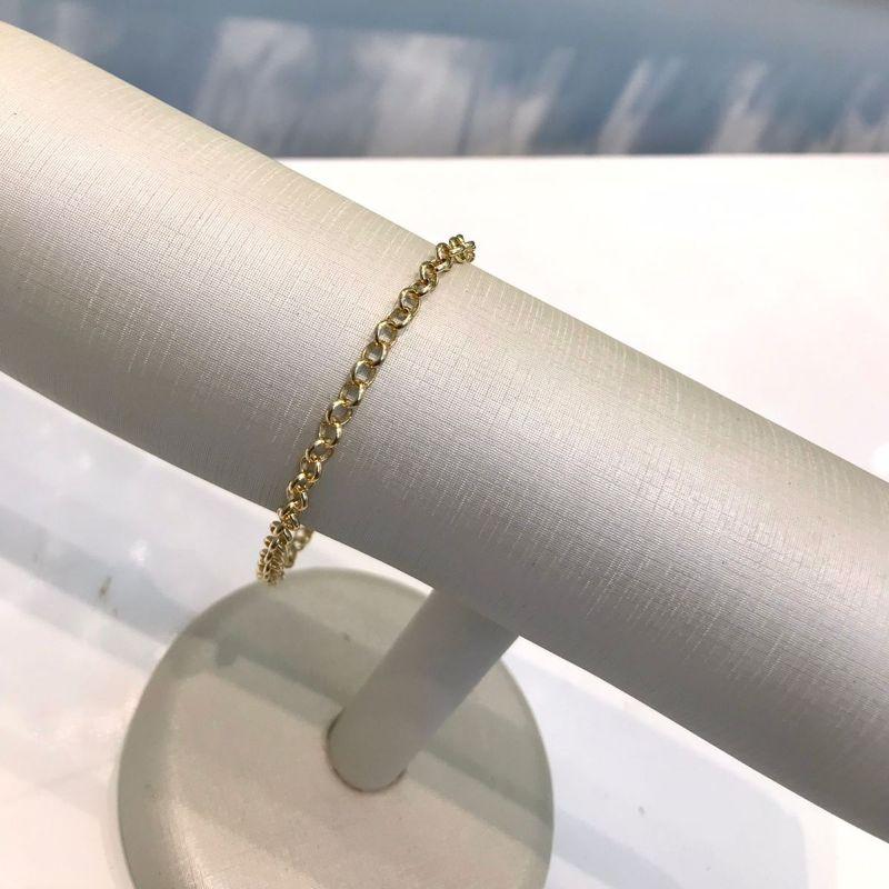 PULSEIRA ELO PORTUGUÊS FECHO BOIA BANHADO A OURO