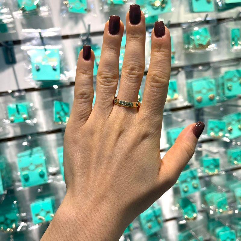 ANEL TRATORADO REGULÁVEL BANHADO A OURO