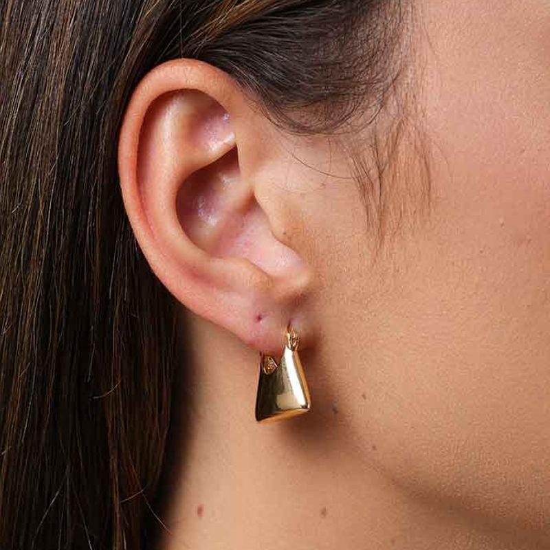 ARGOLA PUFFER GLOW BANHADO A OURO